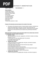 Lab Activity 5 Qualitative Test For Fats and Oils