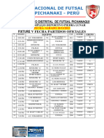 18-11-2023 V Fecha Fixture Ii Campeonato de Futsal Pki 2023