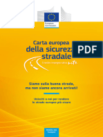 Carta Europea Della Sicurezza Stradale - Brochure