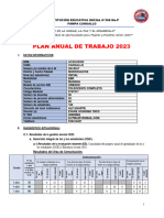 Plan Anual de Trabajo 2023: Institución Educativa Inicial N°306 MX-P Pampa Cangallo