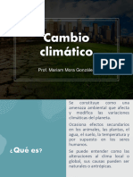 Cambio Climático: Prof. Mariam Mora González