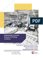 Engineering Economic Analysis For Printing Company