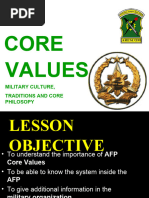 Afp Core Values 2