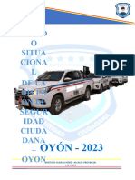 Estado Situacional de La Divion de Seguridad Ciudadana - 2023