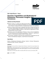 Augier, Teece - 2007 - Dynamic Capabilities and Multinational Enterprise Penrosean Insights and Omissions-Annotated