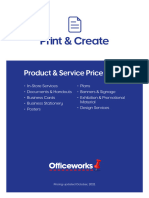 Print & Create Price Guide