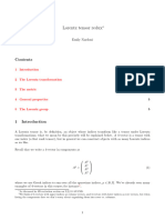 Lorentz Transformations