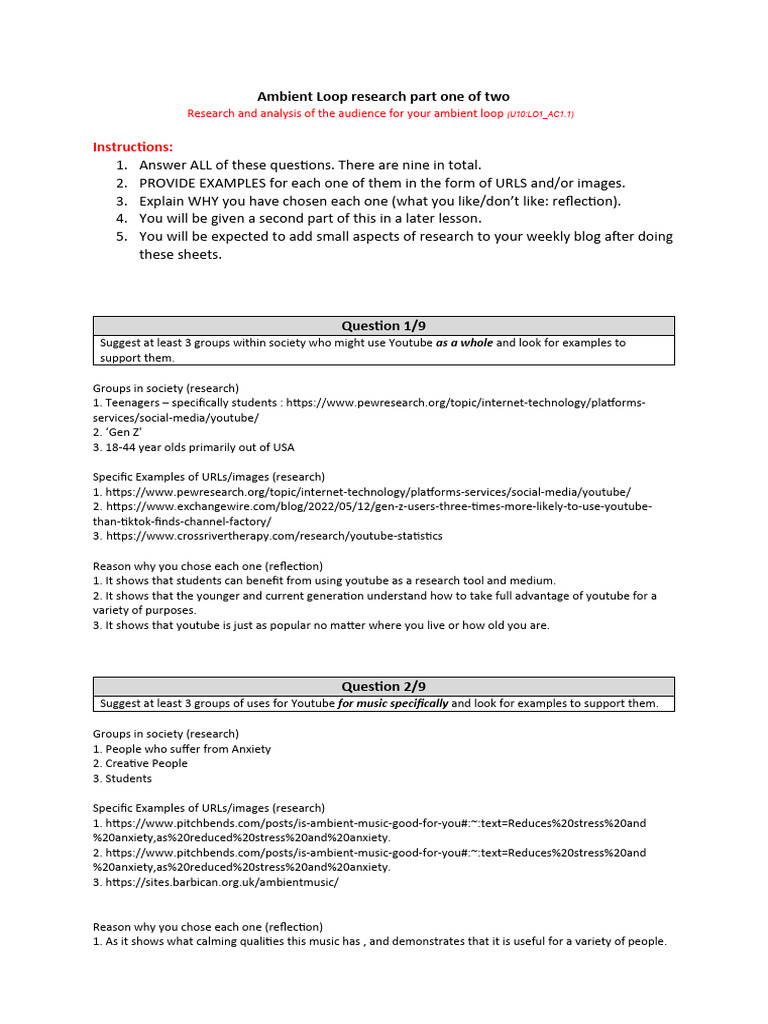 Research Worksheet One PDF Animation