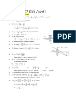 Sol Test 27 JEE MAIN CLASS 12