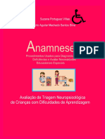 Livro Anamnese. Procedimentos para Diagnosticar Deficiências e Avaliar Necessidades Educacionais Especiais