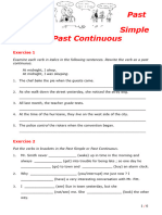 Past Simple or Past Continuous 1