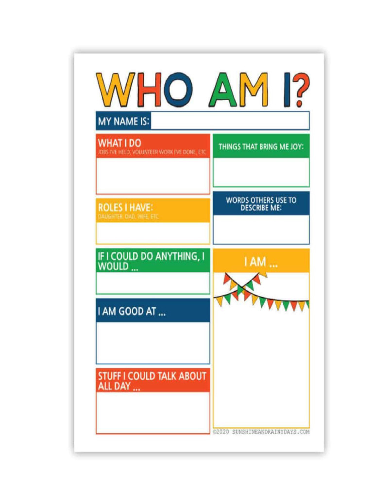Tes Who Am I Pdf Worksheets