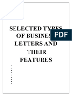 Types of Business Letters BSN Iib