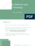 Human Behavior and Victomology