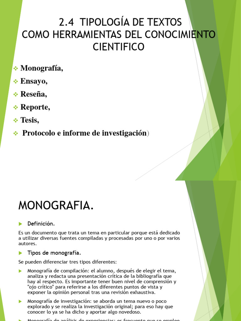 Tipos de Textos en el Conocimiento Científico | PDF | Ensayos ...