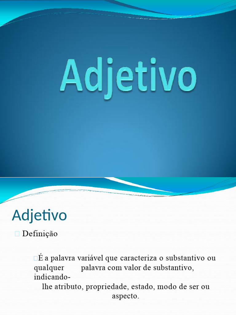 Guia Completo sobre Adjetivos em Português | PDF | Adjetivo | Linguística