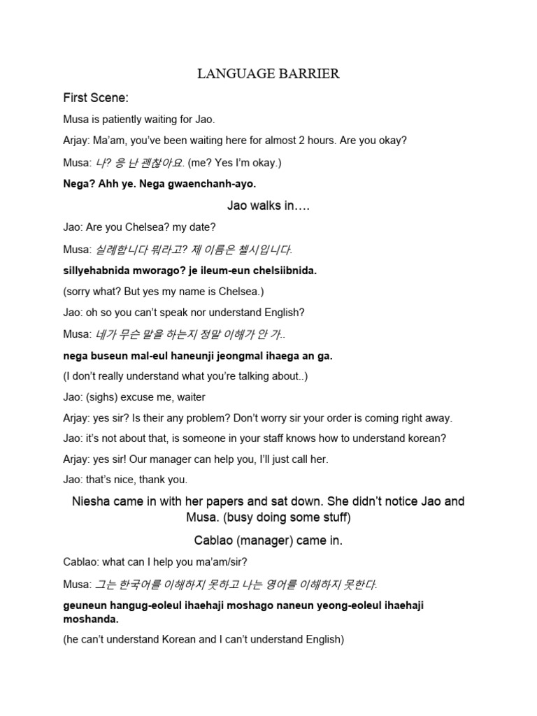 Language Barrier Synonym