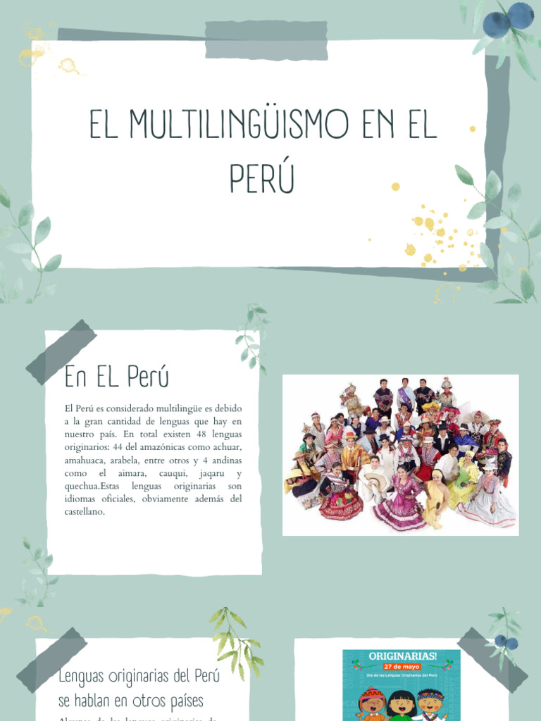 El Multilingüismo en El Perú | PDF