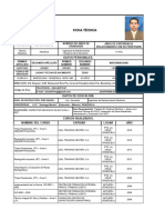 Ficha Tecnica en Español e Ingles Sr. Ernies Michell Martinez Gomez (Inspector Qa QC Nivel II NDT) .Venezuela