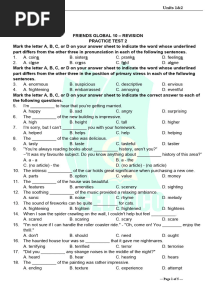Tieng Anh 10 Friends Global - Unit 1&2 - Test 2