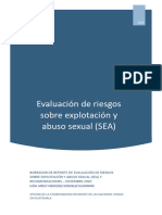 Reporte de Evaluación de Riesgos de Explotación y Abuso Sexual (SEA)