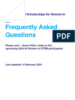 Women in Stem Scholarships Frequently Asked Questions 0