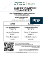 Certificado de Vacunación