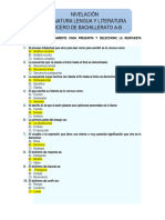 Cuestionario s3 Lengua y Literatura