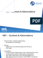 NB1 Symbols & Abbreviations