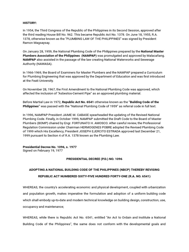 Plumbing Code PDF Building Fine (Penalty)