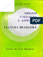 Gladstone Chaves de Melo - Oriegem, Formação e Aspectos Da Cultura Brasileira (1974)