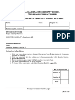 EL - 2021 - Prelim - 4E5N - P2 - Question Booklet A - B