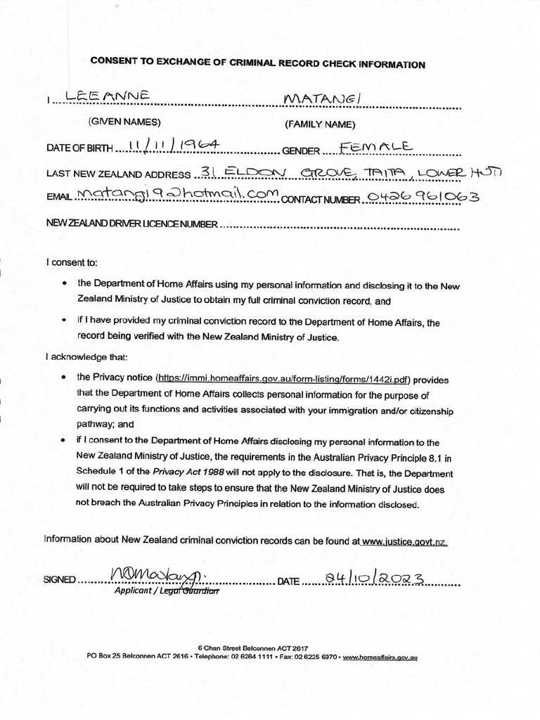 Consent To Exchange | PDF