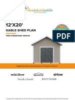 FREE 12x20 Shed Plan11