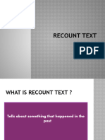 Recount Text PPT