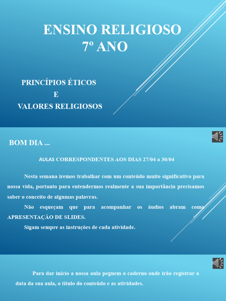 6 - Aula de Ensino Religioso 7º Ano | PDF | Conhecimento | Empatia