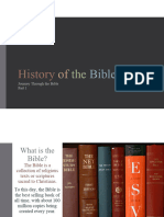 History of The Bible