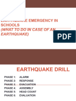 Earthquake Emergency in Schools