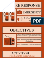 Orange Earthquake Safety Drill Educational Presentation