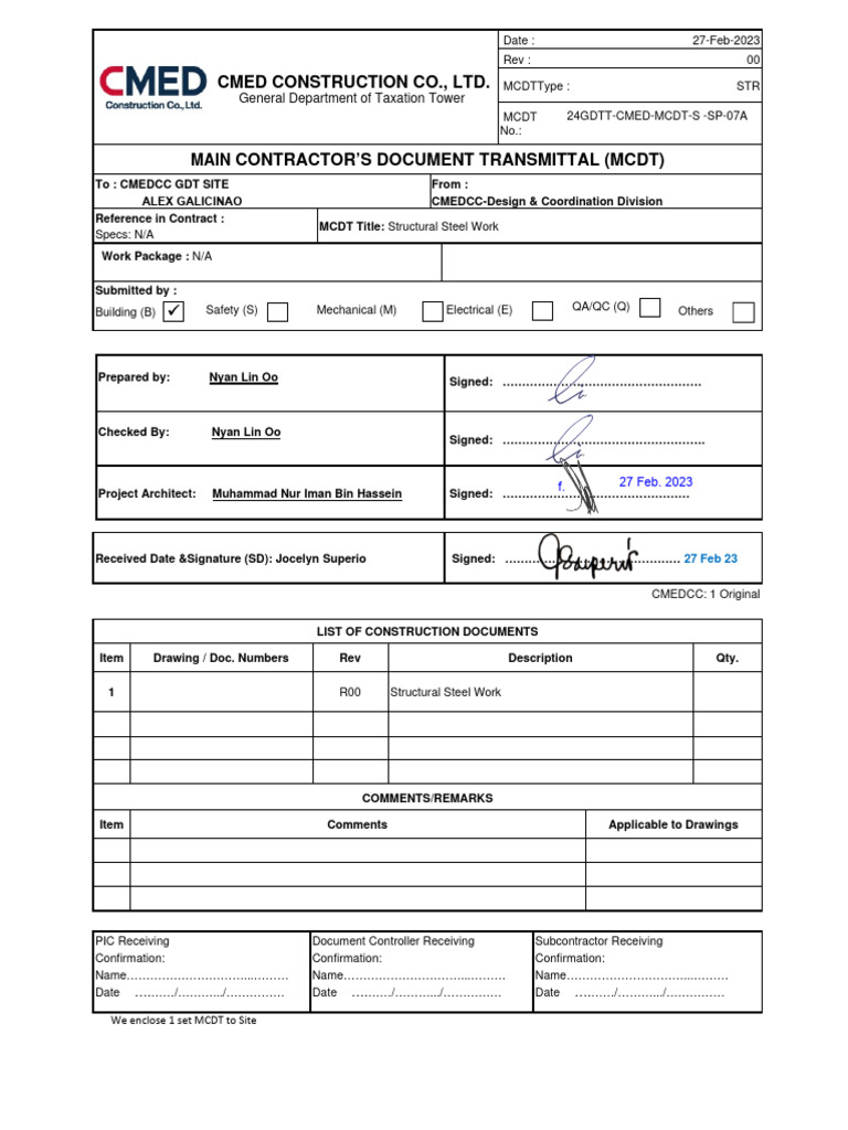 MCDT for Structural Steel Work | PDF | Welding | Construction