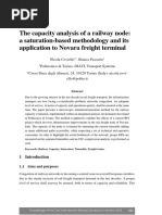 The Capacity Analysis of A Railway Node: A Saturation-Based Methodology and Its Application To Novara Freight Terminal