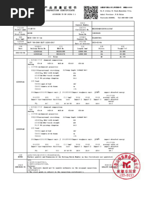 Inspection Certificate | PDF
