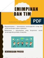 Pertemuan 09 Kepemimpinan & Tim