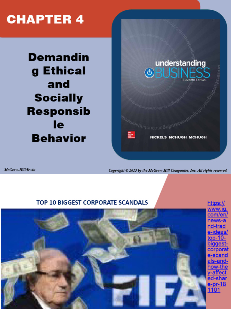 Chapter 4 Slide | PDF | Corporate Social Responsibility | Business Ethics