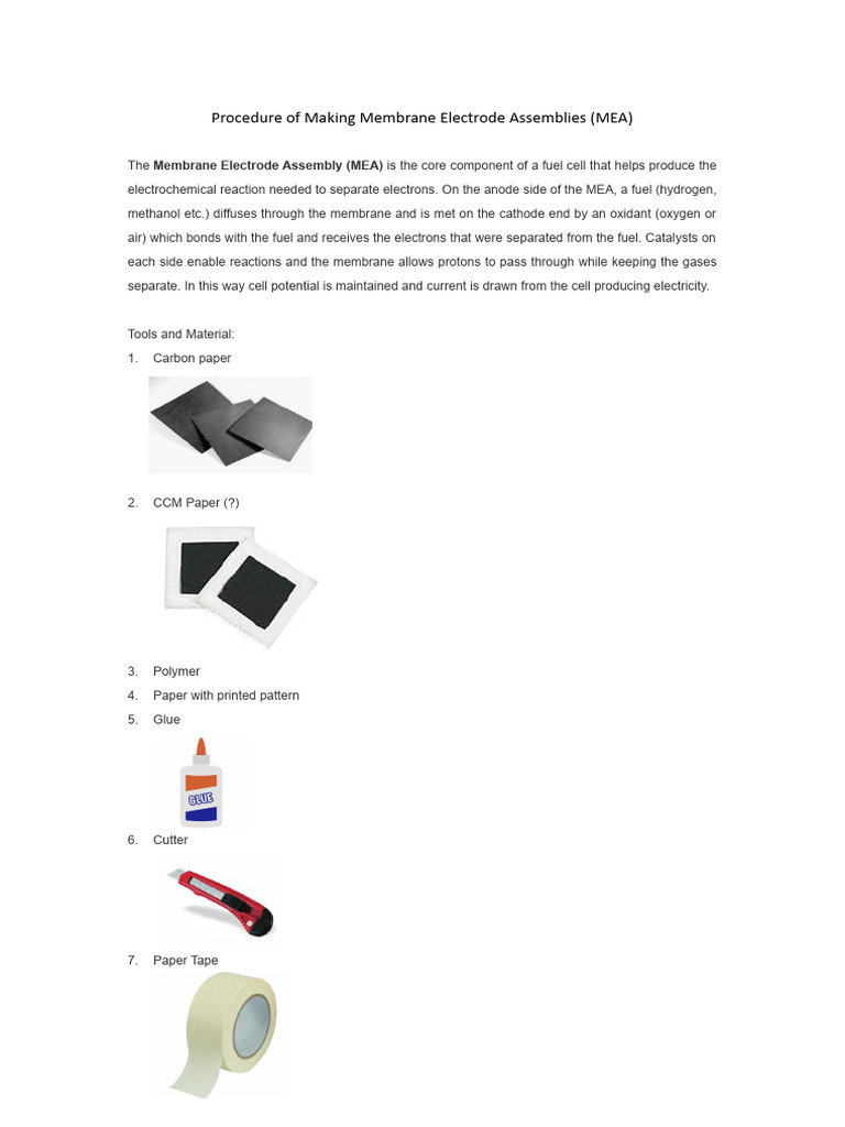 Making Membrane Electrode Assemblies | PDF