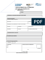 "Año Del Fortalecimiento de La Soberania Nacional": Formulario Único de Tramites (Fut)