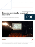 Cine Porno Permitía Citas Sexuales y Lo Clausuraron