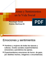 Emociones y Sentimientos en La Vida Social