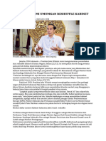 Jokowi Resmi Umumkan Reshuffle Kabinet