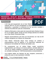 Líneas Del Presidente Nicolás Maduro 12DIC2023